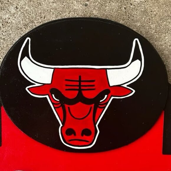 Chicago Bulls Address Sign for your home (with your address) Makes a Great Gift - Picture 4 of 6